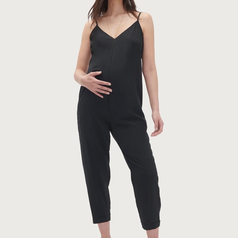 Hatch maternity black silk jumper